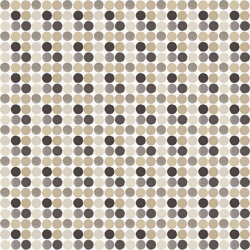 Penny Dots Beige Kids and Teens Wallpaper by Galerie