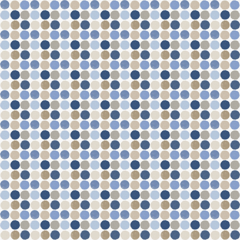Penny Dots Blue Kids and Teens Wallpaper by Galerie