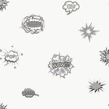 Pop Art Silver Grey Kids and Teens Wallpaper by Galerie