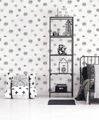 Pop Art Silver Grey Kids and Teens Wallpaper by Galerie