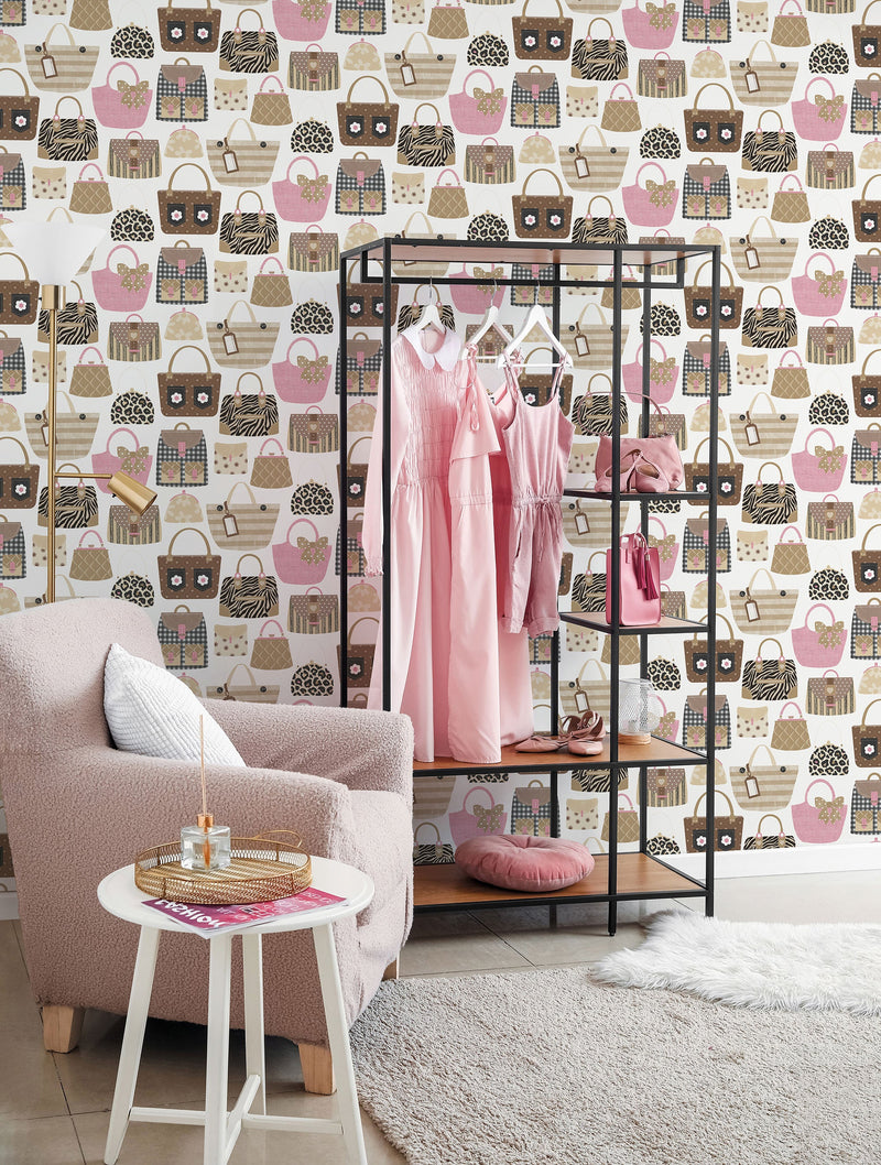 Purses Beige Kids and Teens Wallpaper by Galerie