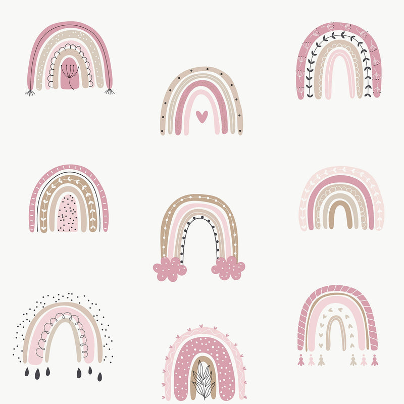 Rainbo-ho Pink Kids and Teens Wallpaper by Galerie