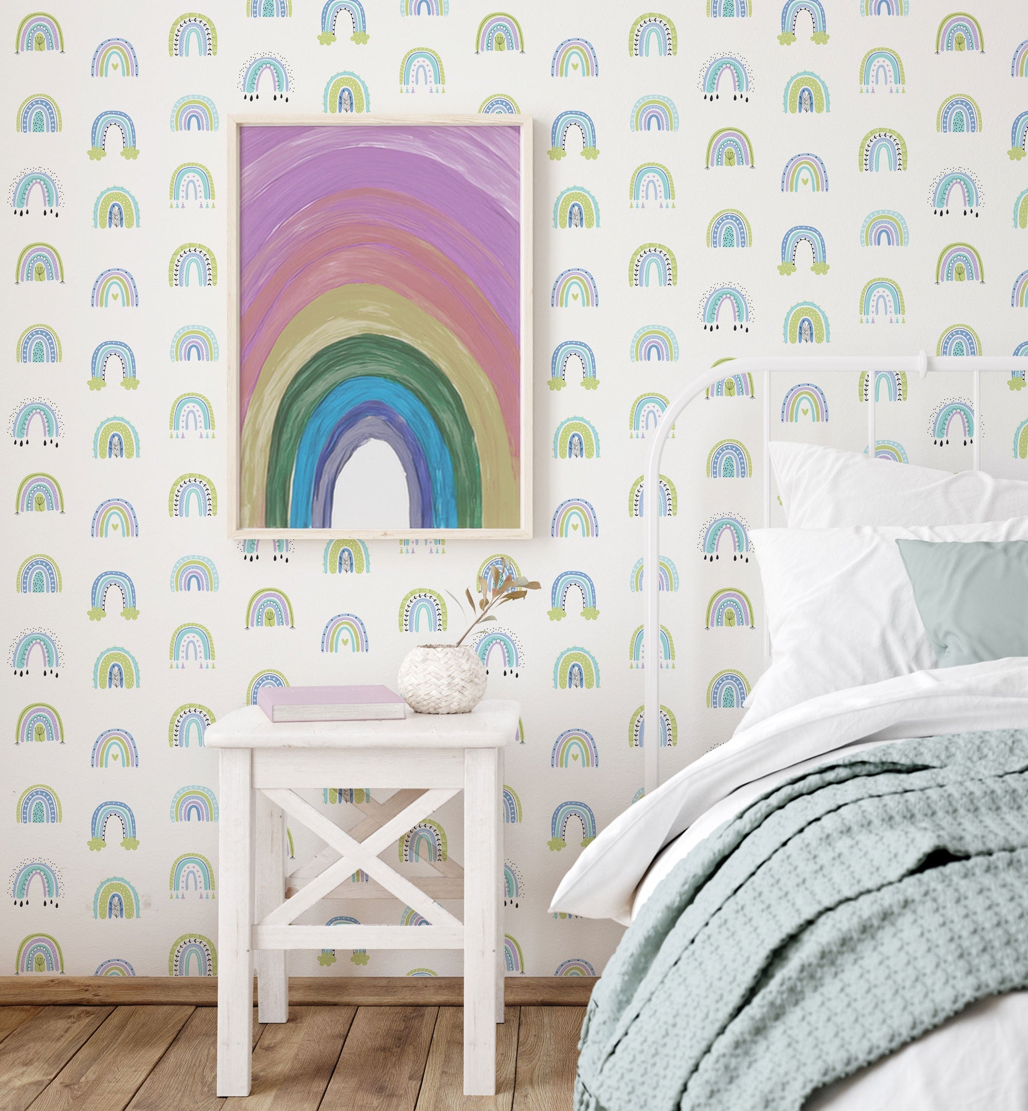 Rainbo-ho Blue Kids and Teens Wallpaper by Galerie
