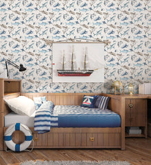 Sharks Blue Kids and Teens Wallpaper by Galerie