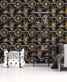 Skater Boy Silver Grey Kids and Teens Wallpaper by Galerie