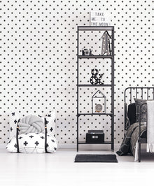 Stars Black Kids and Teens Wallpaper by Galerie