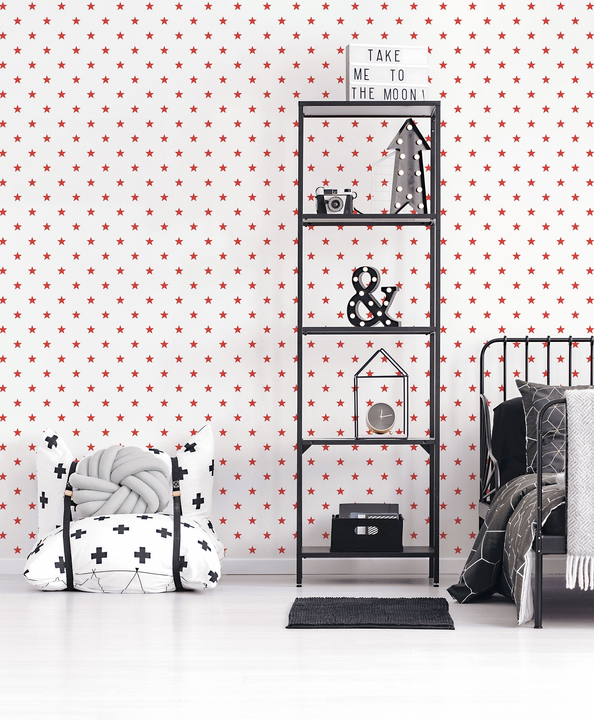 Stars Red Kids and Teens Wallpaper by Galerie