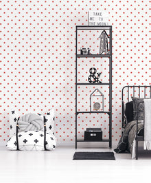 Stars Red Kids and Teens Wallpaper by Galerie