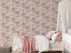 Whimsical Houses Pink Kids and Teens Wallpaper by Galerie
