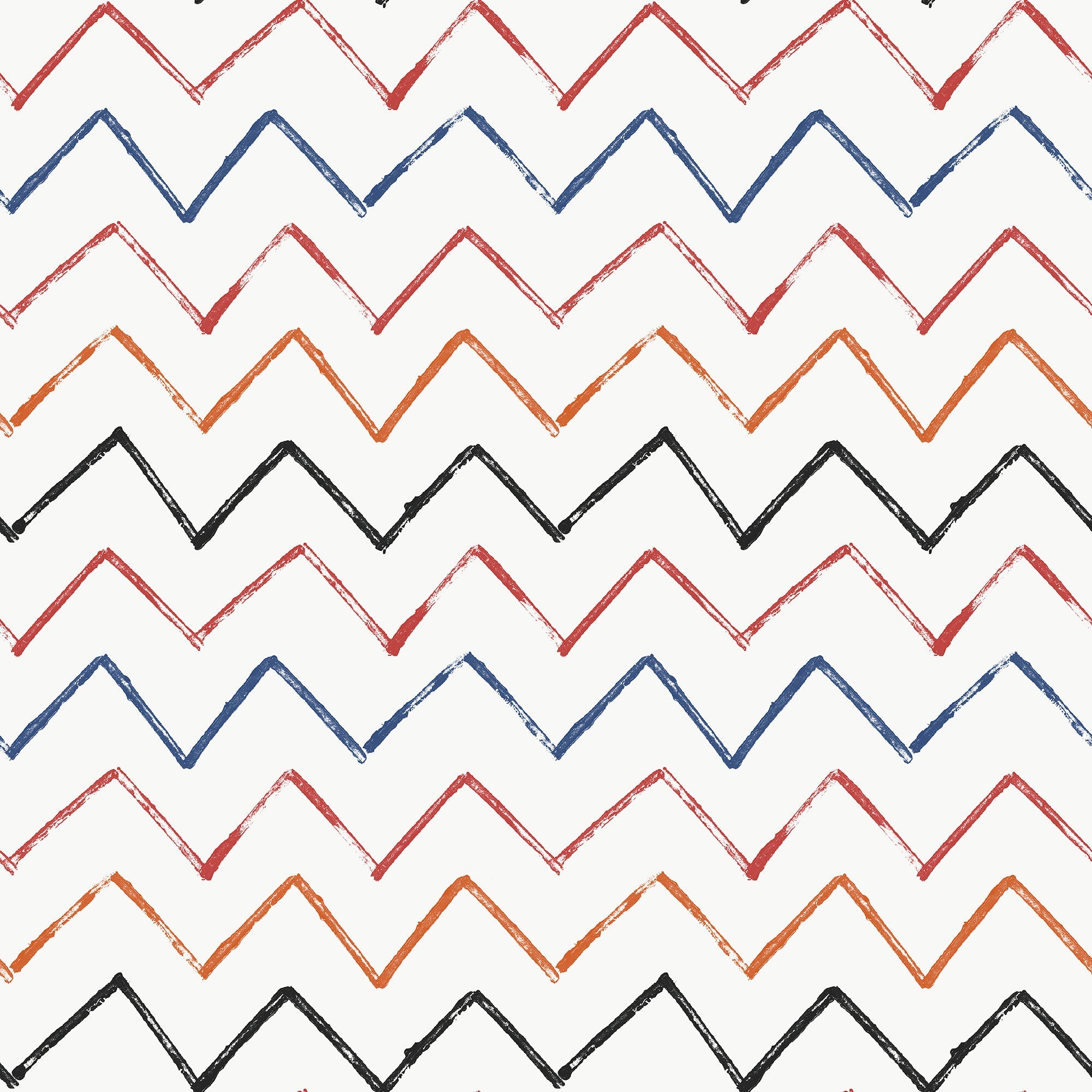 Zig Zag Red Kids and Teens Wallpaper by Galerie