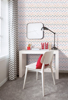 Zig Zag Red Kids and Teens Wallpaper by Galerie