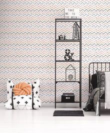 Zig Zag Red Kids and Teens Wallpaper by Galerie