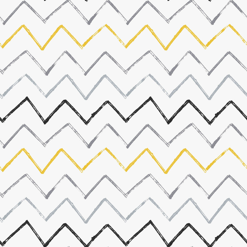 Zig Zag Yellow Kids and Teens Wallpaper by Galerie