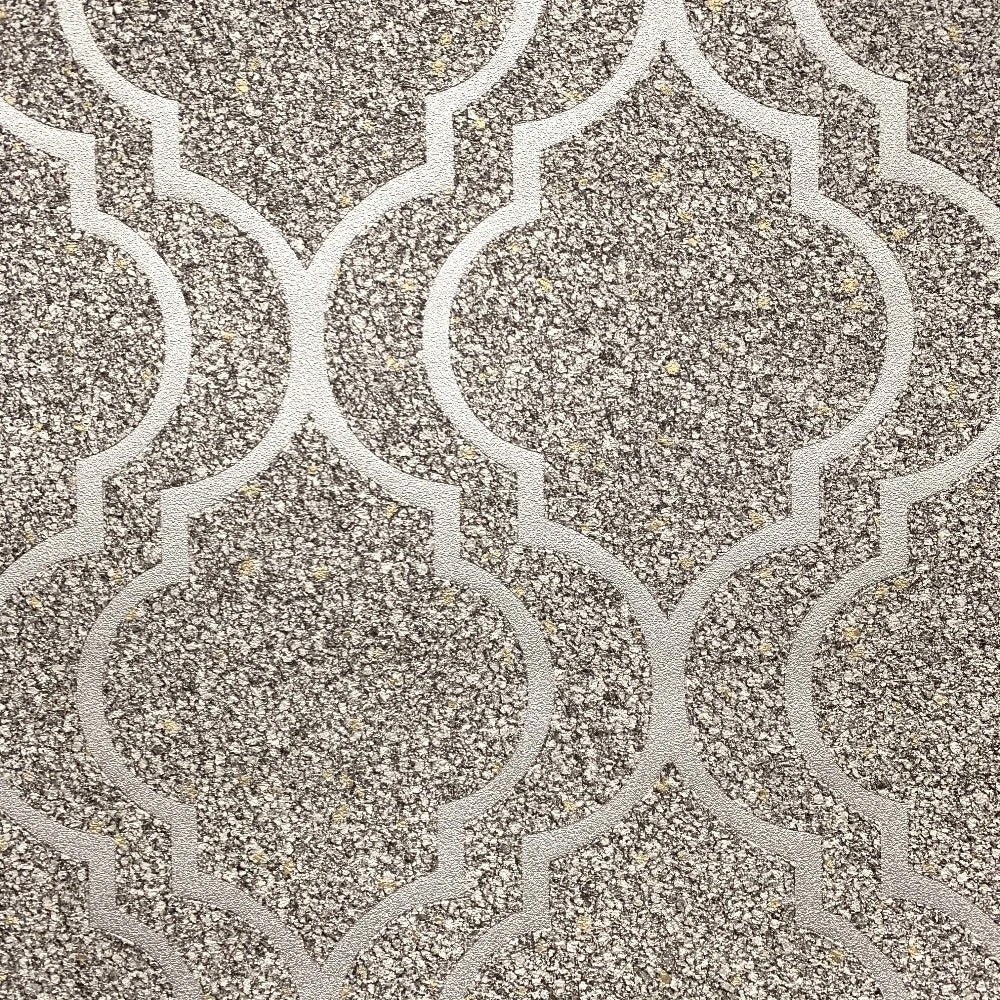 350 Massima Trellis Metallic Silver Wallpaper By Belgravia