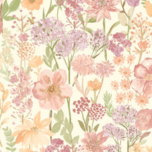 A61603 Wildflowers Pink Cream Wallpaper by Grandeco