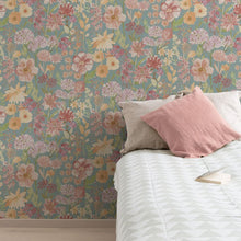 A61604 Wildflowers Pink Blue Wallpaper by Grandeco