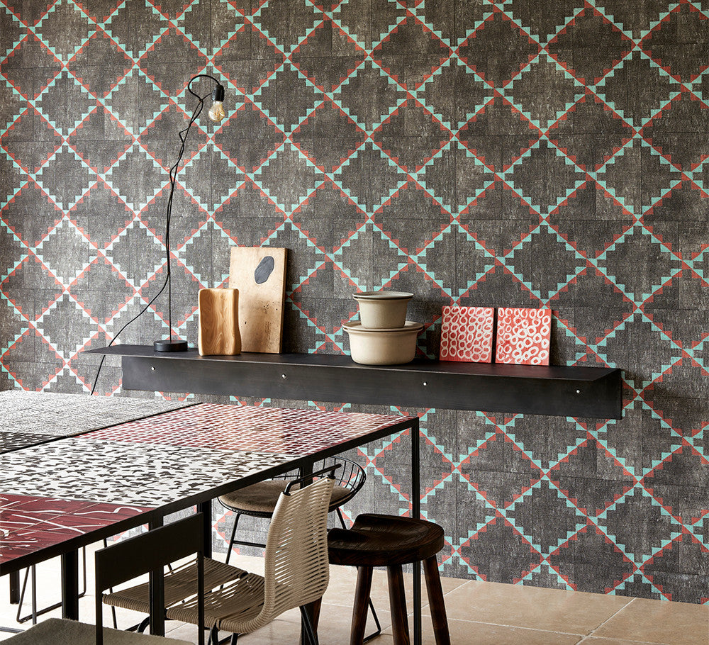 49531 Janela Gitane Raspberry Wallpaper By Arte