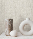 Kami Paperweave Smoke Lemieux Et Cie Wallpaper by York Wallcoverings