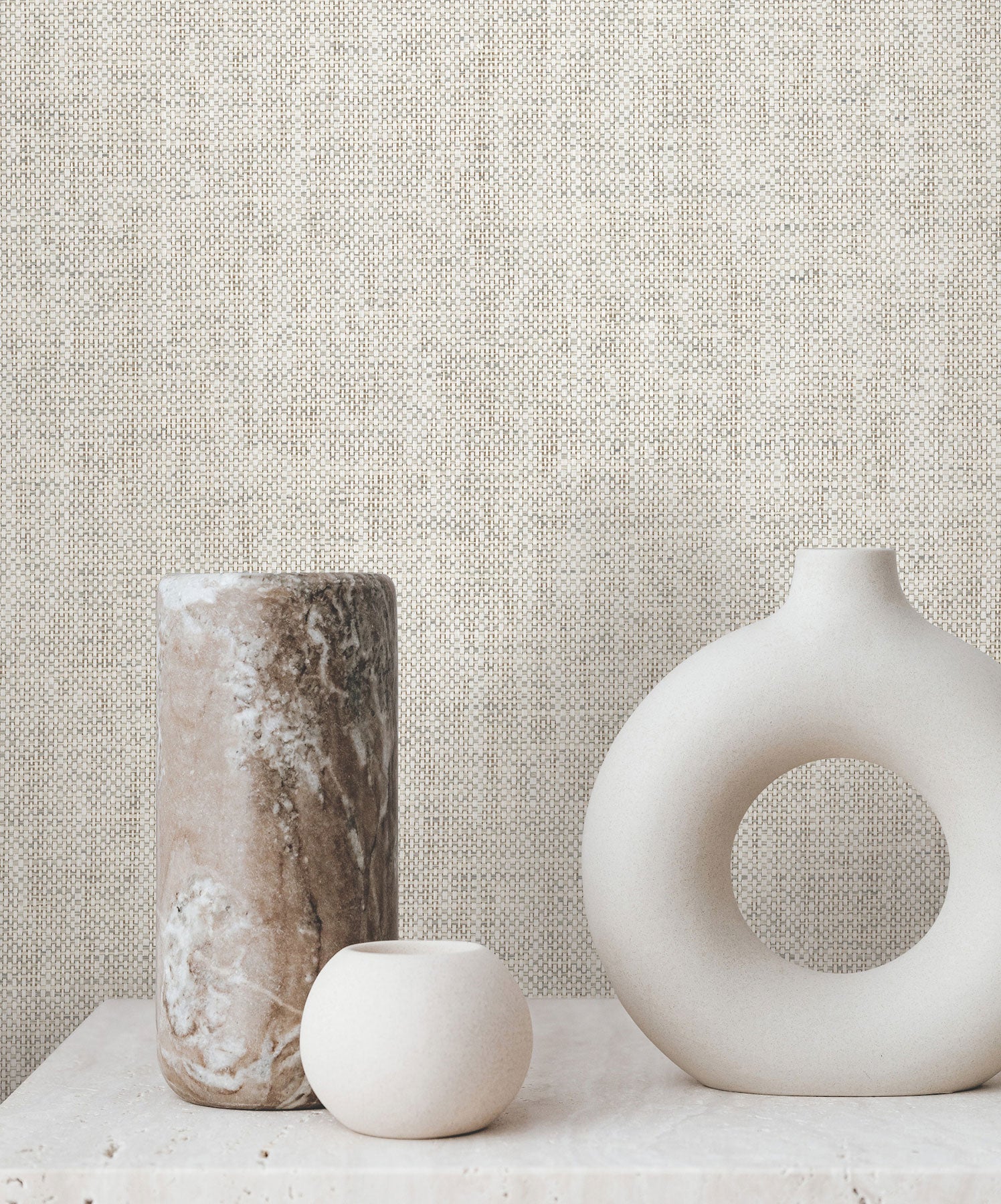 Kami Paperweave Smoke Lemieux Et Cie Wallpaper by York Wallcoverings