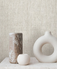 Kami Paperweave Smoke Lemieux Et Cie Wallpaper by York Wallcoverings