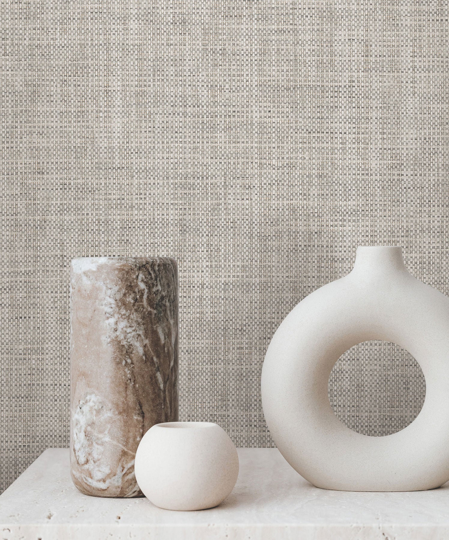 Kami Paperweave Charcoal Lemieux Et Cie Wallpaper by York Wallcoverings