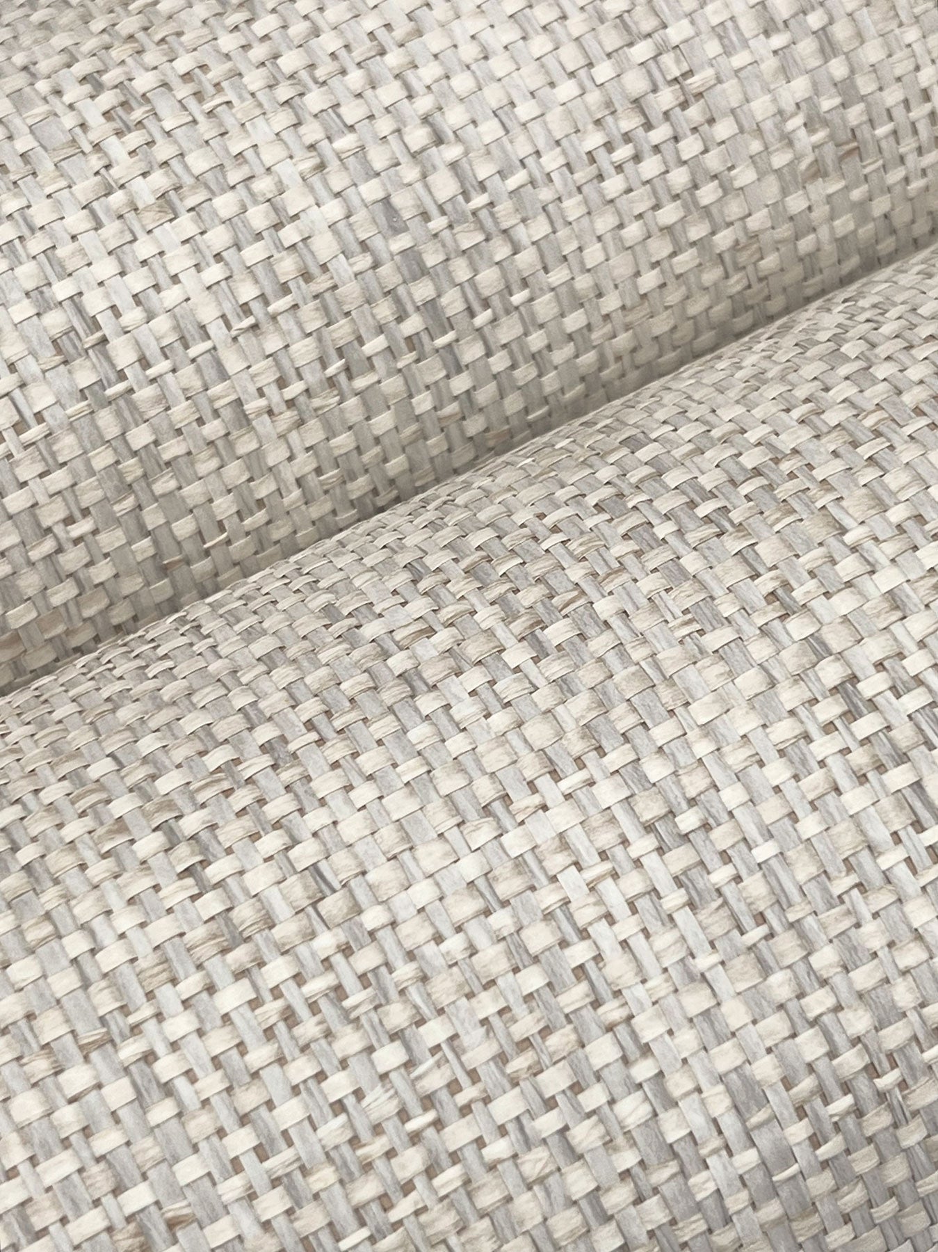 Kami Paperweave Fog Lemieux Et Cie Wallpaper by York Wallcoverings