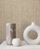Kami Paperweave Mushroom Lemieux Et Cie Wallpaper by York Wallcoverings