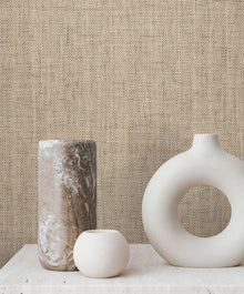 Kami Paperweave Mushroom Lemieux Et Cie Wallpaper by York Wallcoverings