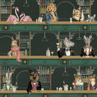 BMCF003/07A Happy Hour Club Green Wallpaper by Brand McKenzie