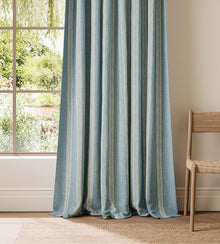 NPOF134837 Harvest Stripe Cornflower Pomona Fabric by Scion