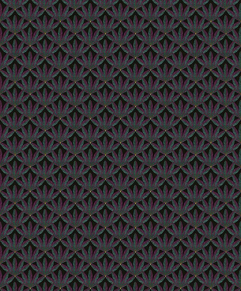 HAV702 Plume Viridian Wallpaper by Masureel