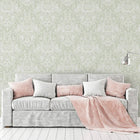 90162 Harlen Woodland Damask Sage Wallpaper by Holden Decor