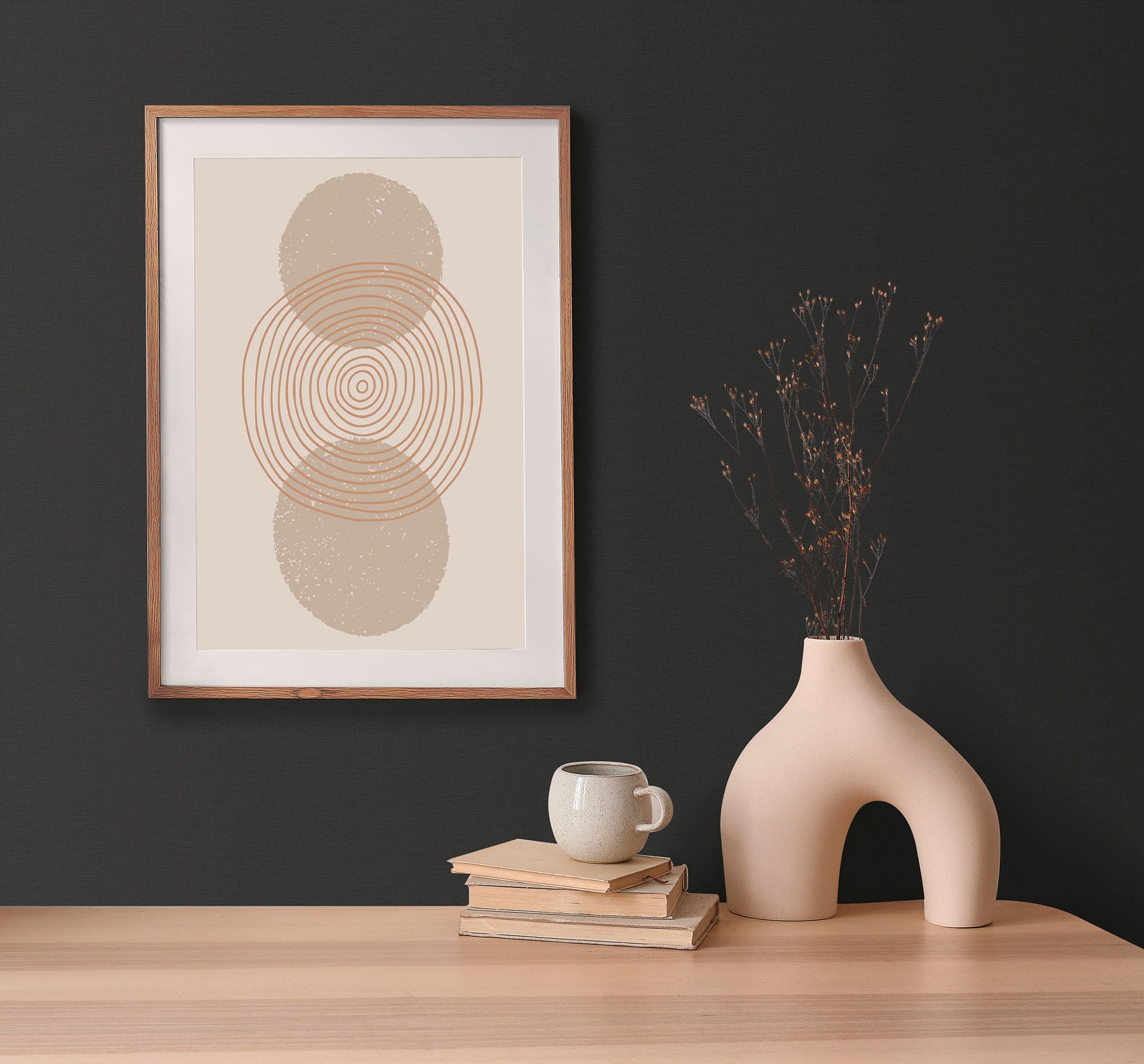Plain Texture Black Havana 2 Wallpaper by Galerie
