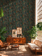 Floral Blue Havana 2 Wallpaper by Galerie