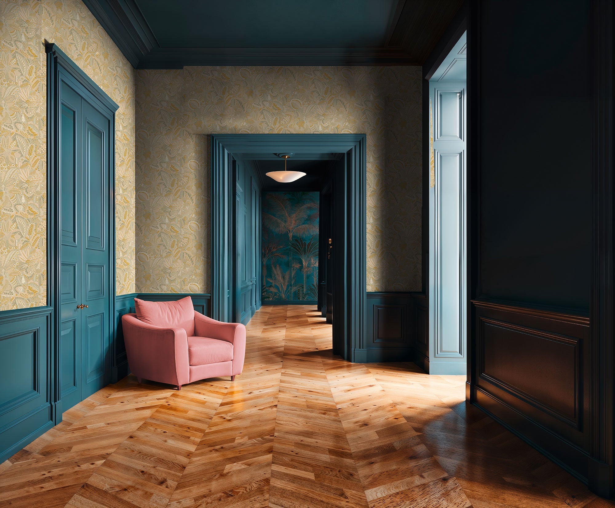 Floral Beige Havana 2 Wallpaper by Galerie