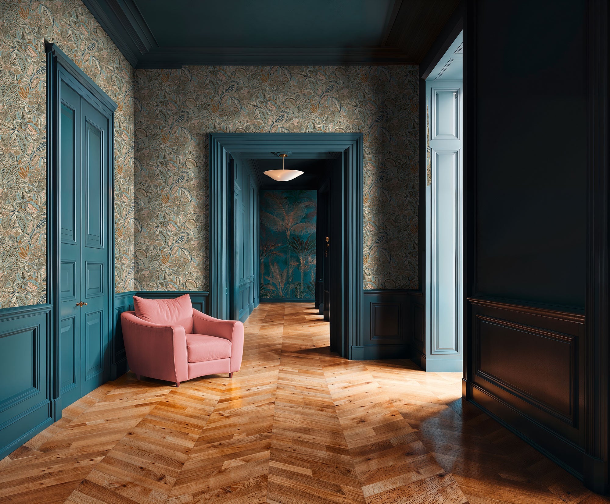 Floral Multi-coloured Havana 2 Wallpaper by Galerie