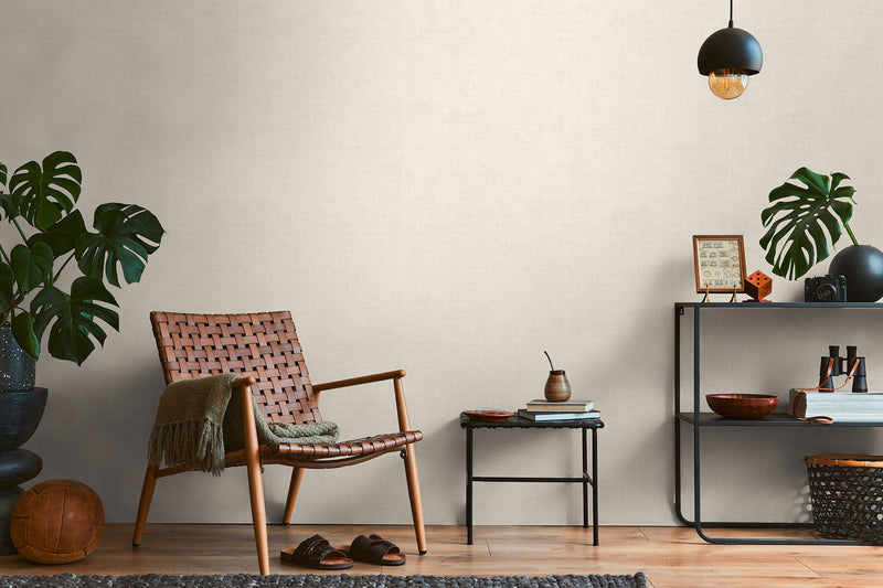 Plain Texture Beige Havana 2 Wallpaper by Galerie