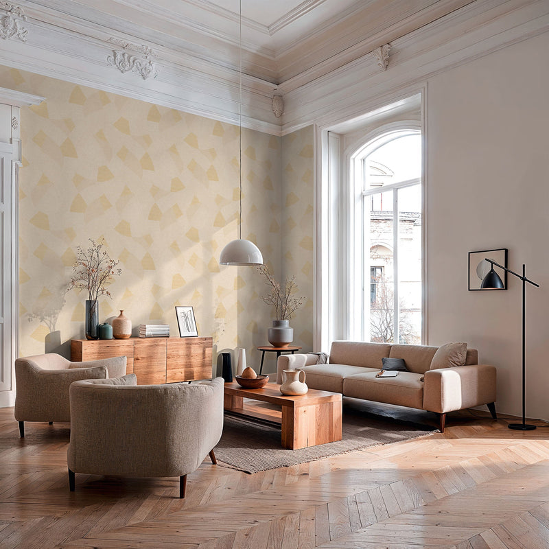 Geometric Beige Havana 2 Wallpaper by Galerie