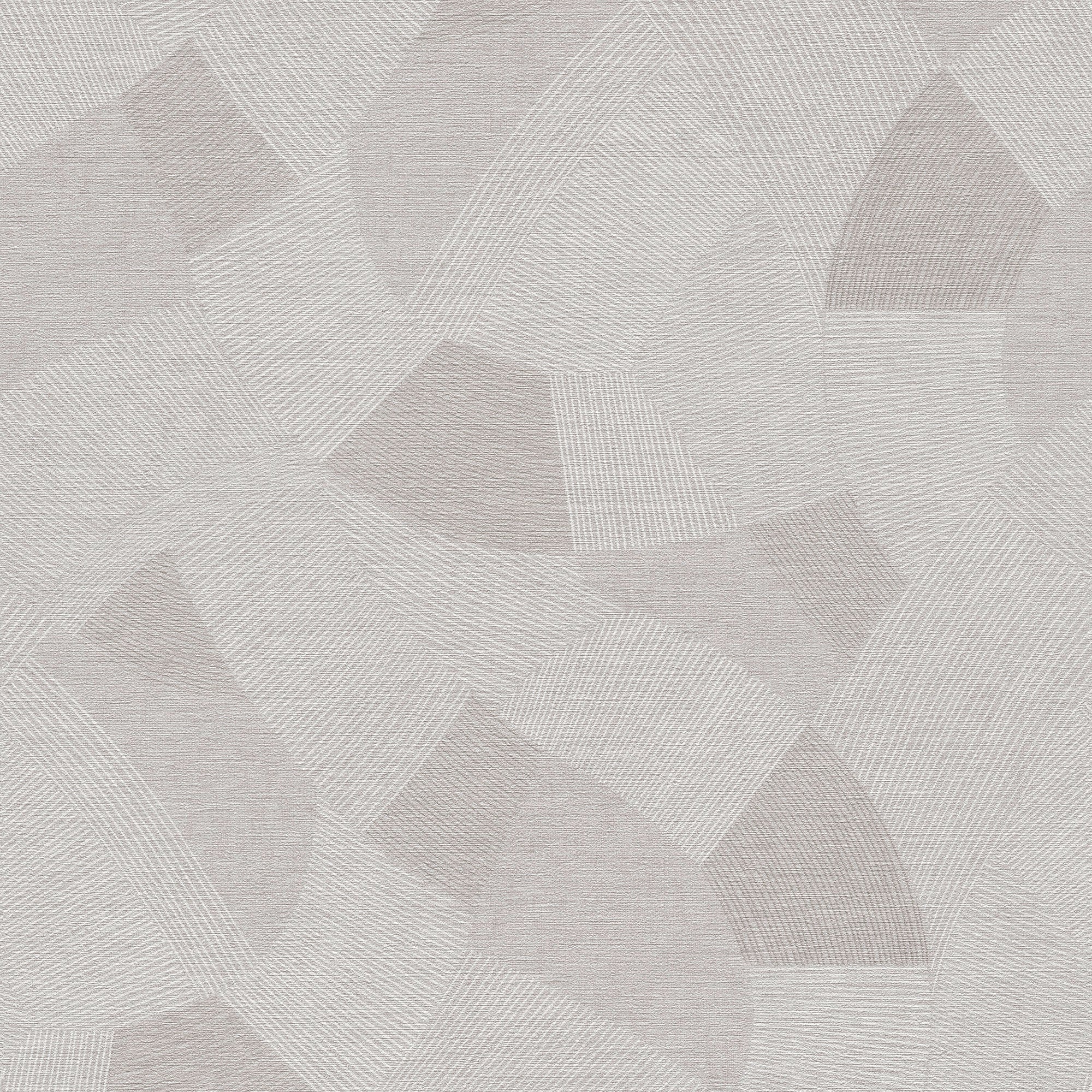 Geometric Silver Grey Havana 2 Wallpaper by Galerie