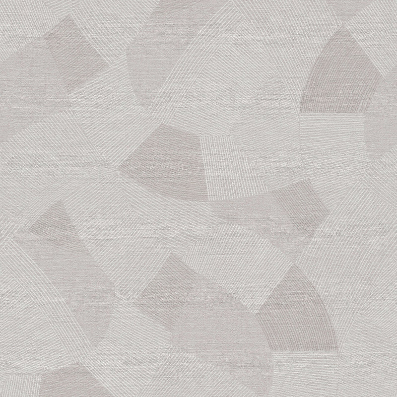 Geometric Silver Grey Havana 2 Wallpaper by Galerie