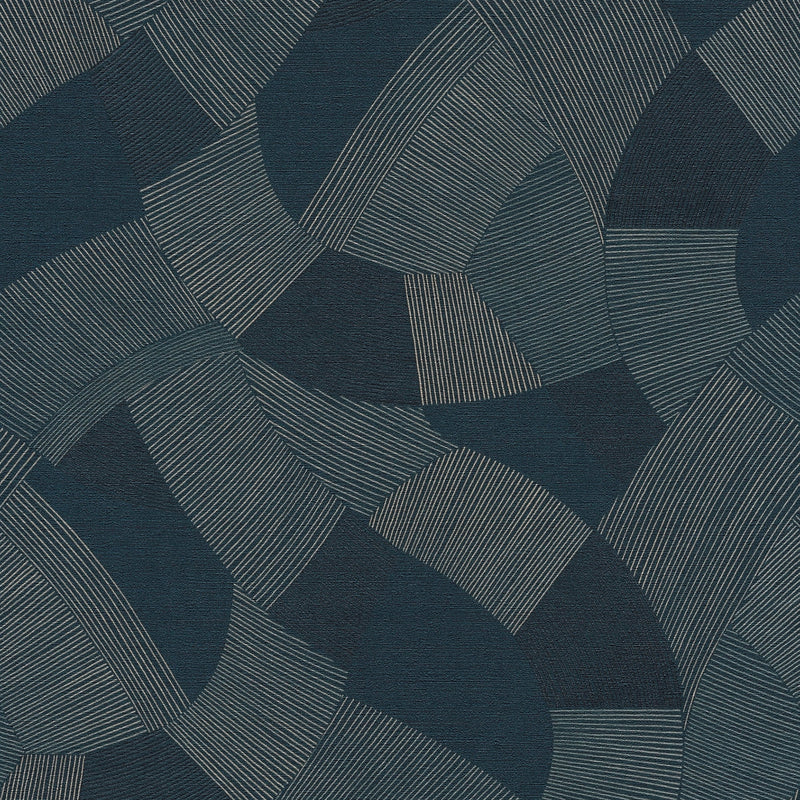 Geometric Blue Havana 2 Wallpaper by Galerie