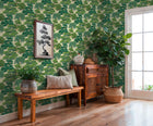 Tree Leaf Green Havana 2 Wallpaper by Galerie