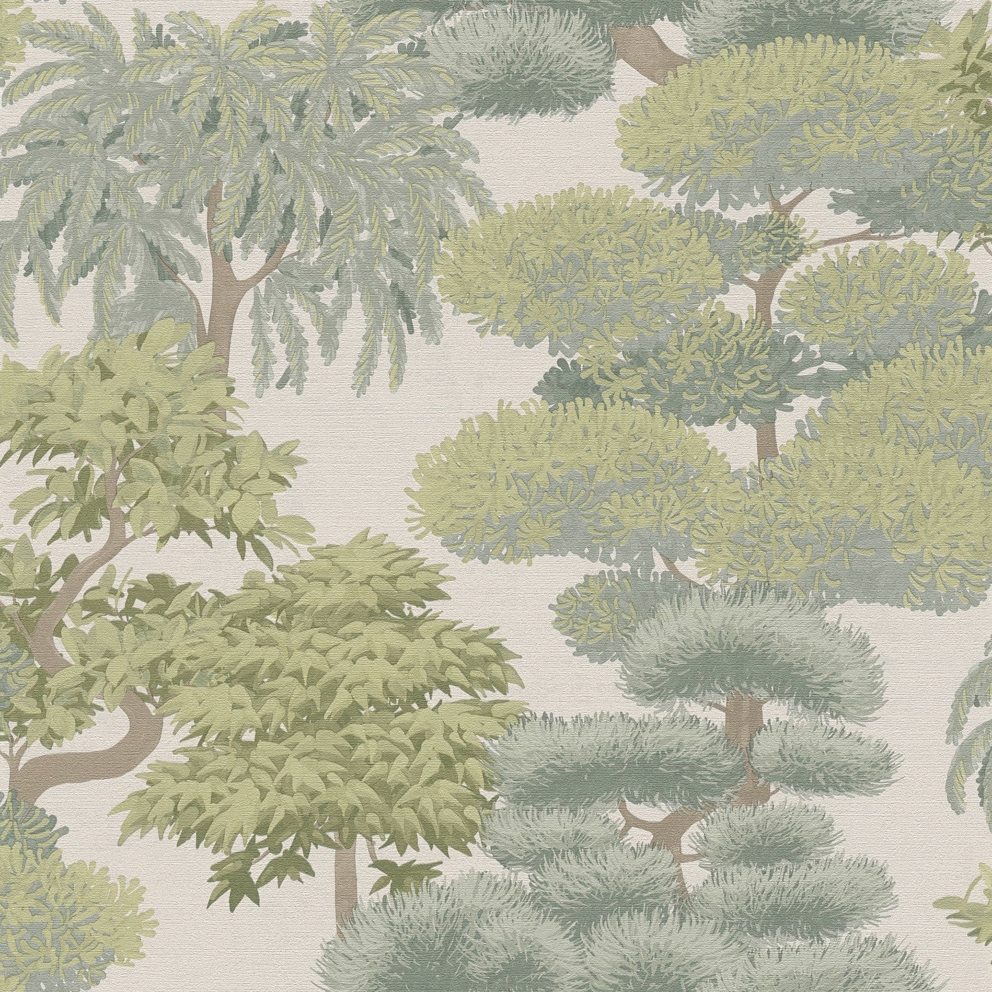 Tree Leaf Green Havana 2 Wallpaper by Galerie