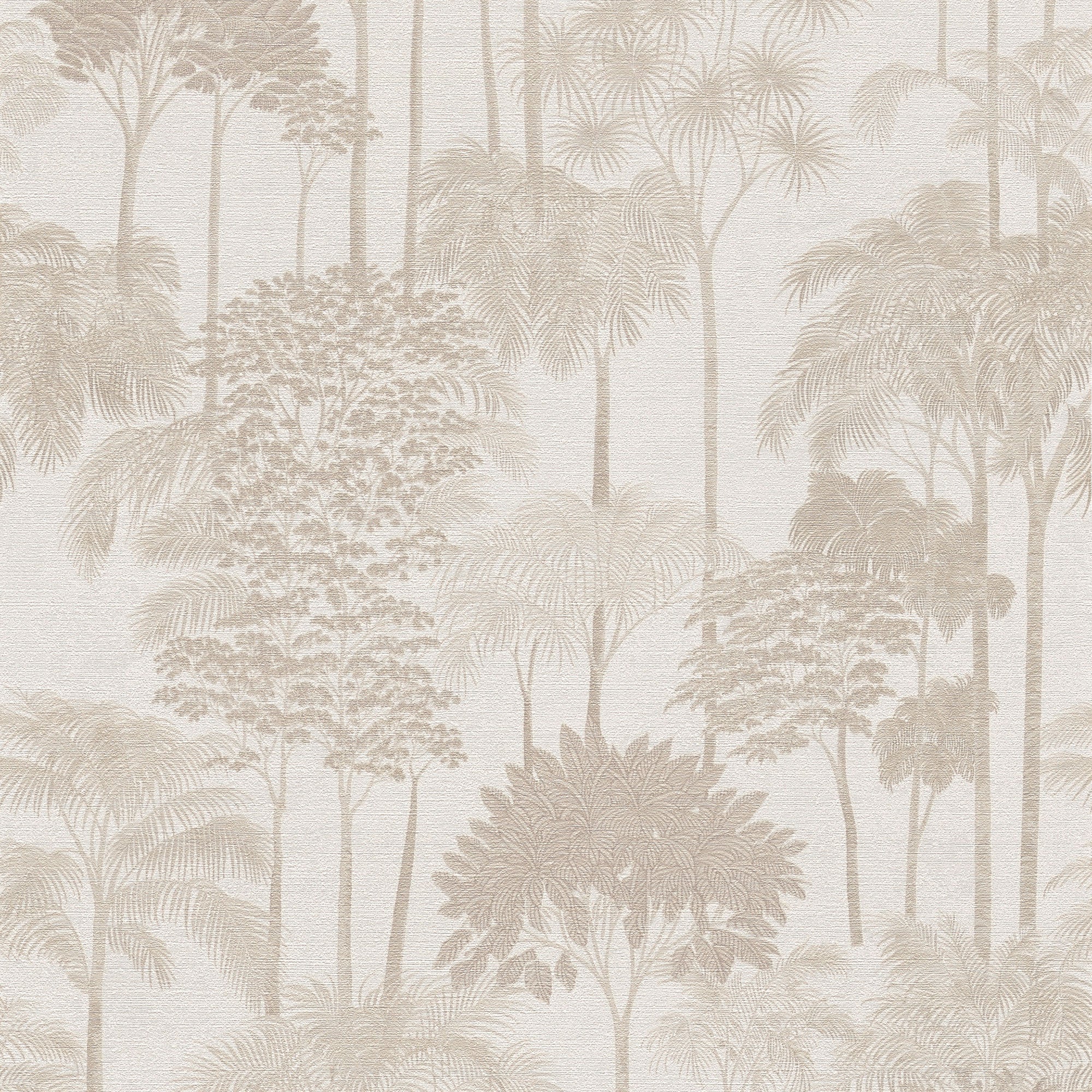 Tree Leaf Beige Havana 2 Wallpaper by Galerie