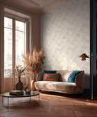 Tree Leaf Beige Havana 2 Wallpaper by Galerie