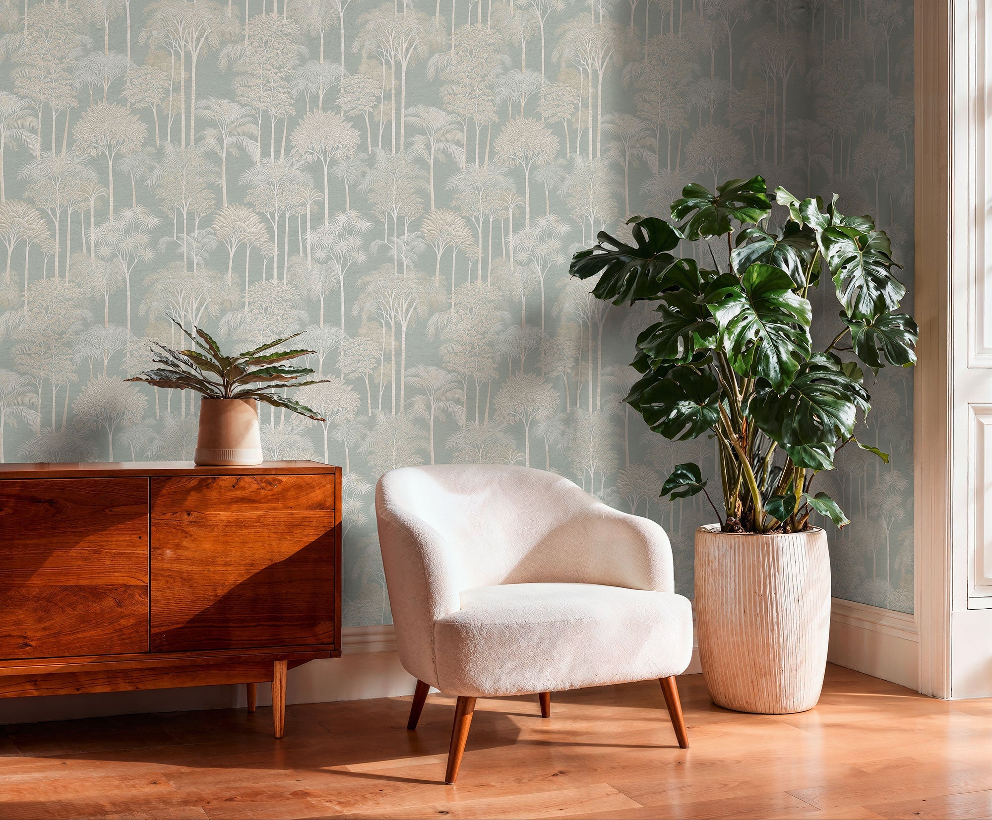 Tree Leaf Cream Havana 2 Wallpaper by Galerie