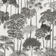 Tree Leaf Black Havana 2 Wallpaper by Galerie