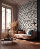 Tree Leaf Black Havana 2 Wallpaper by Galerie