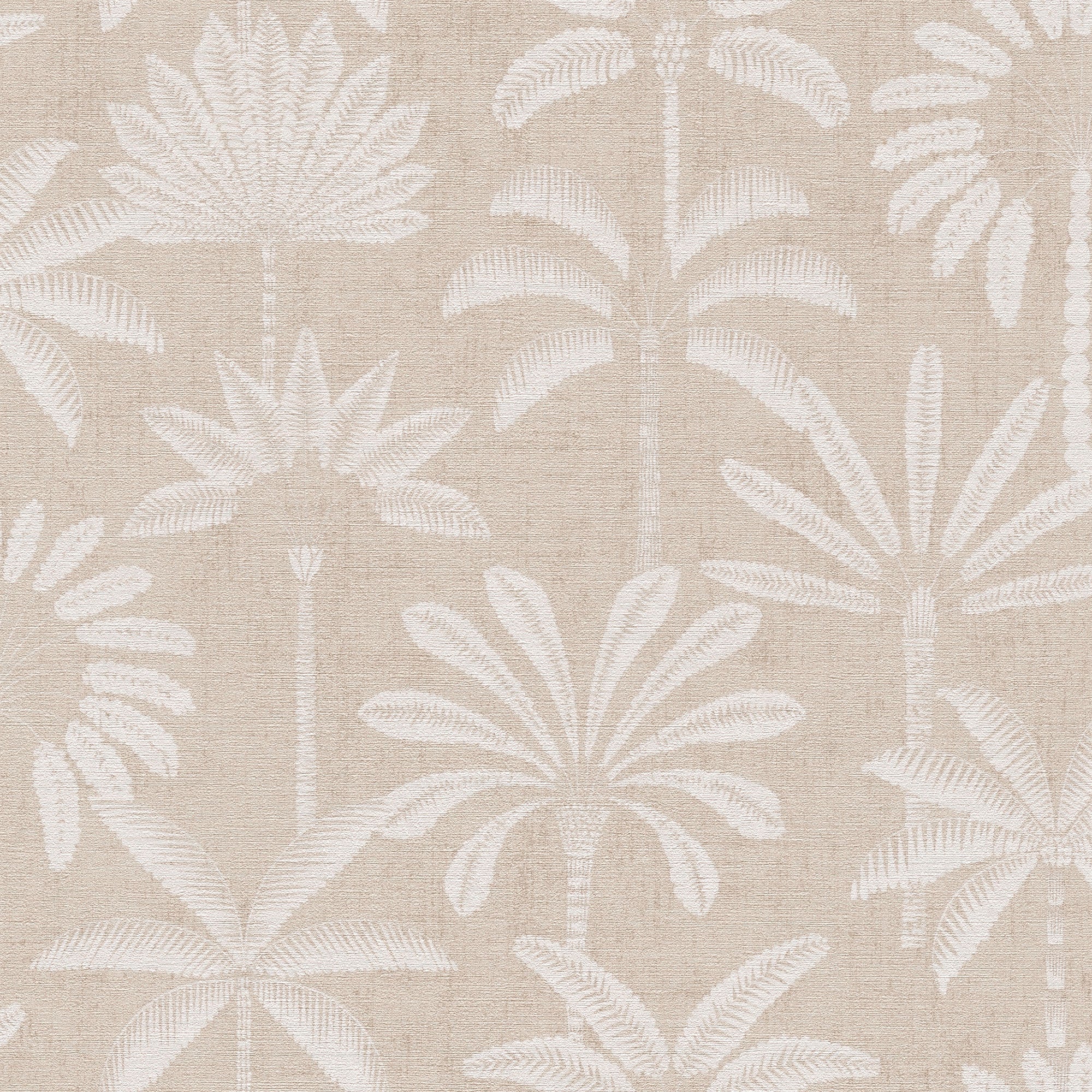 Tree Leaf Beige Havana 2 Wallpaper by Galerie