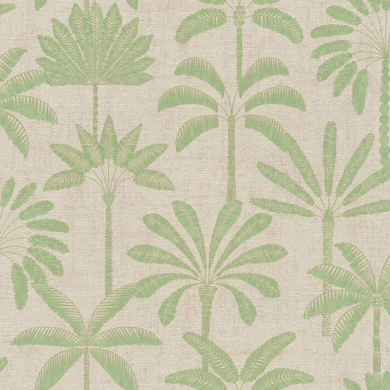 Tree Leaf Green Havana 2 Wallpaper by Galerie